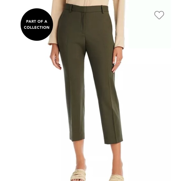 THEORY Trecca Wool-Blend Cropped Pants - Picture 2 of 5